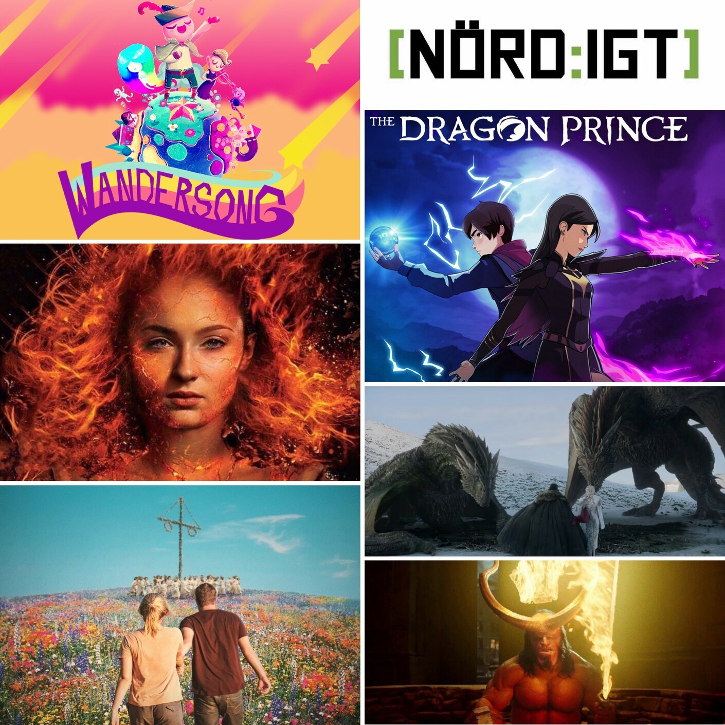 248. Den med Wandersong, The Dragon Prince S2 och trailers för Game of Thrones S8, Dark Phoenix, Hellboy & Midsommar episode artwork