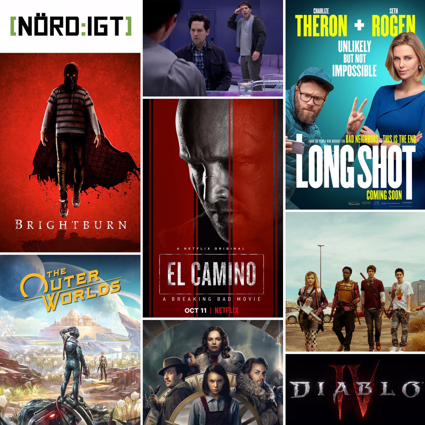 272. Den med El Camino, Longshot, Brightburn, Living with Yourself, Daybreak, His Dark Materials och The Outer Worlds episode artwork