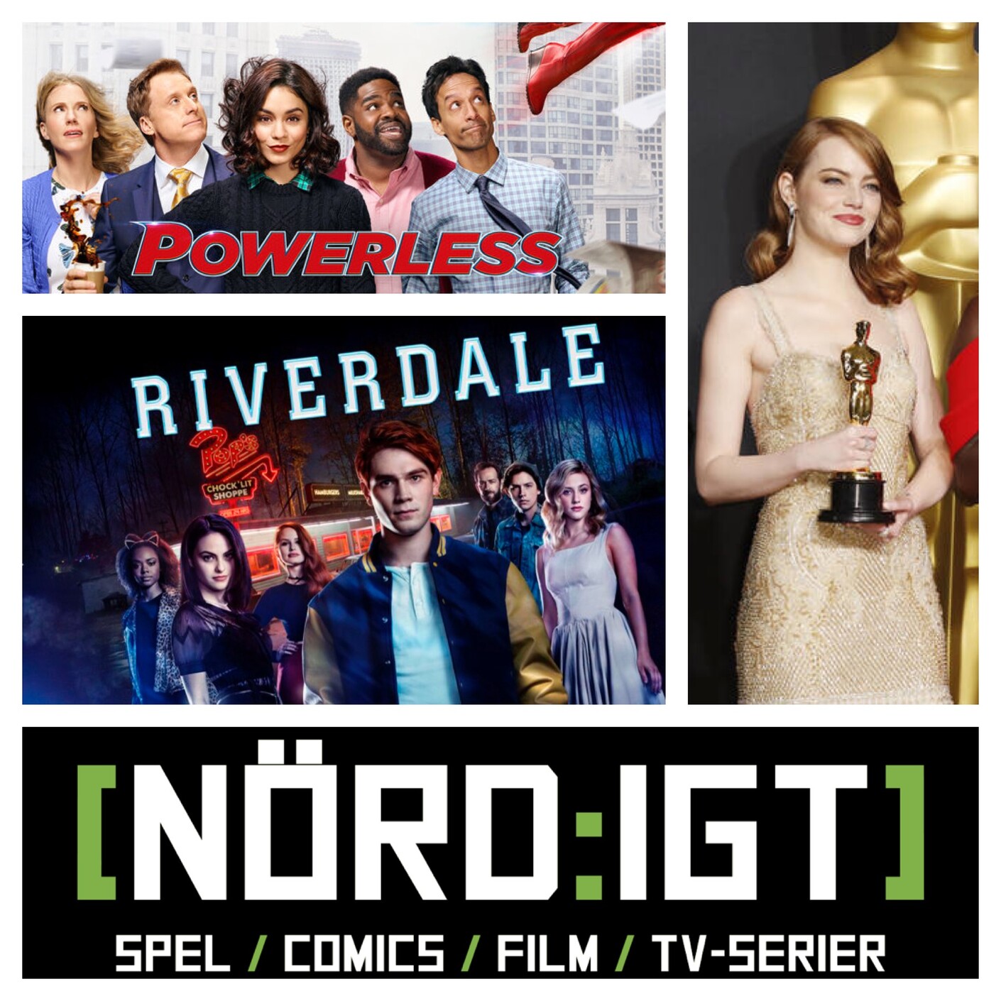 176. Den om Oscars, I Am Your Father, For The Love of Spock, Powerless, och Riverdale episode artwork