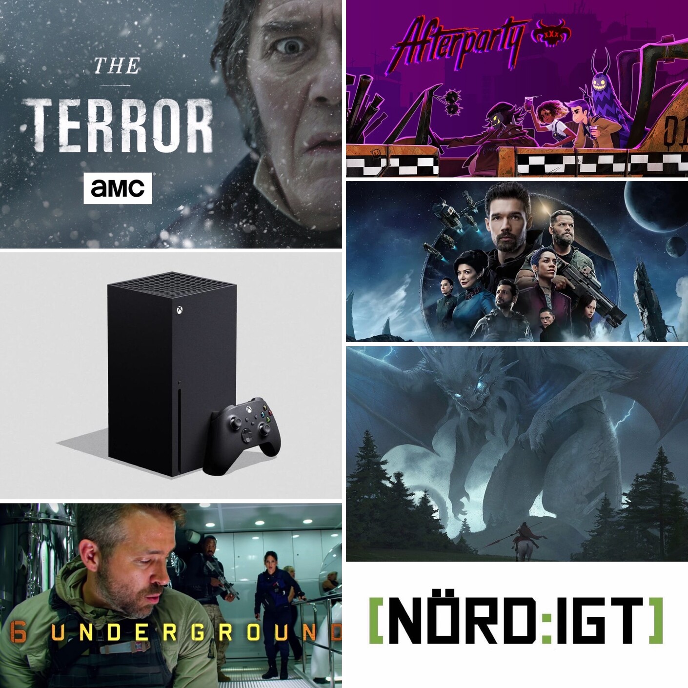 278. Den med The Terror S1, Afterparty, 6 Underground, Xbox Series X, Dragon Prince S3, The Expanse S4 och Nickleback