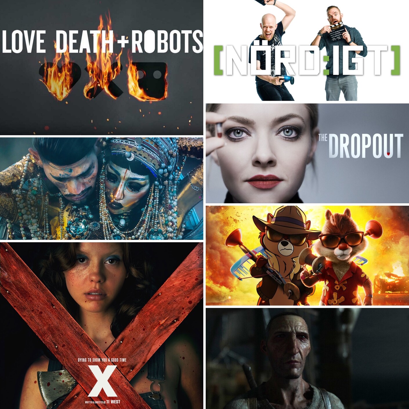 371. Den om Love Death + Robots S3, Chip 'n Dale: Rescue Rangers, The Dropout och X episode artwork