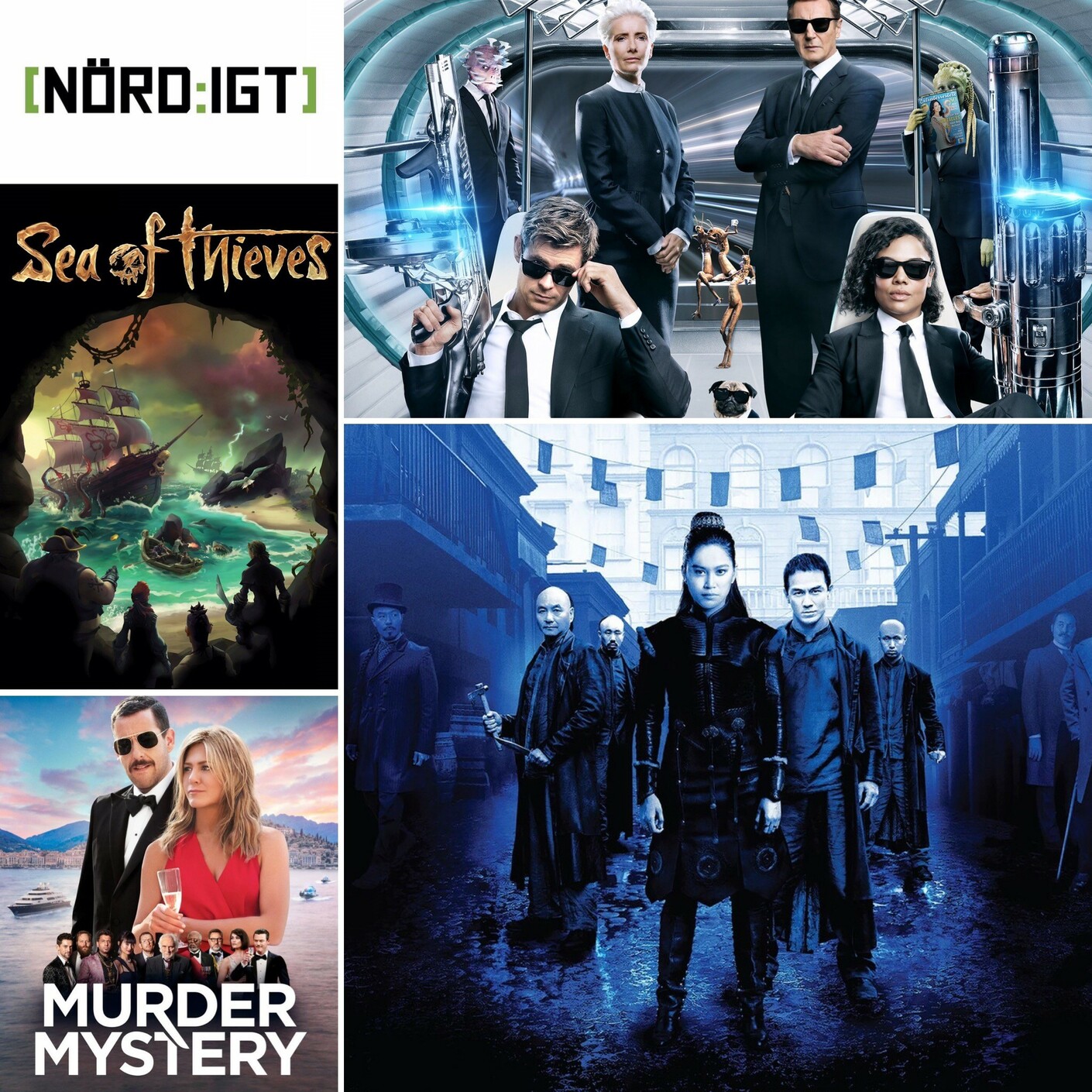 263. Den med Warrior, Men in Black International, Murder Mystery, Sea of Thieves-uppdatering samt Peters comicsdokumentärtips episode artwork