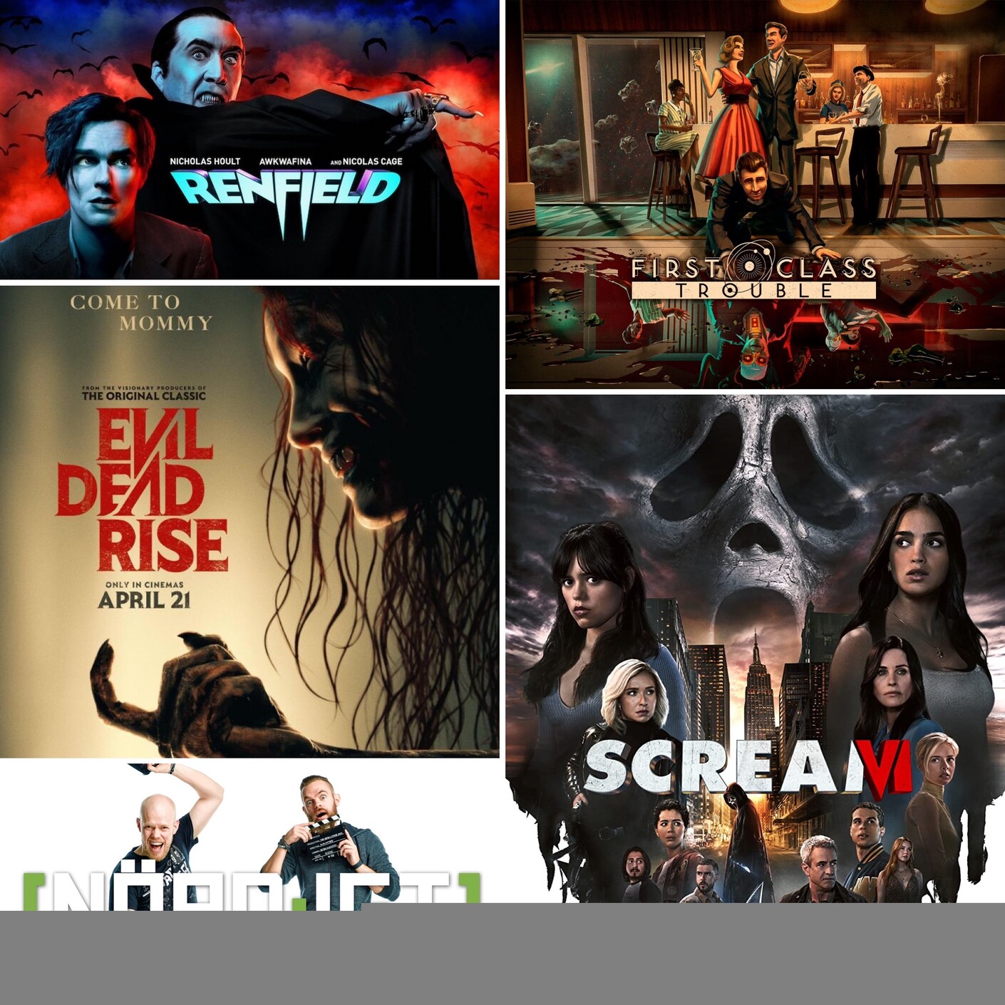 408. Den med Scream VI, Evil Dead Rise, Renfield igen och First Class Trouble episode artwork