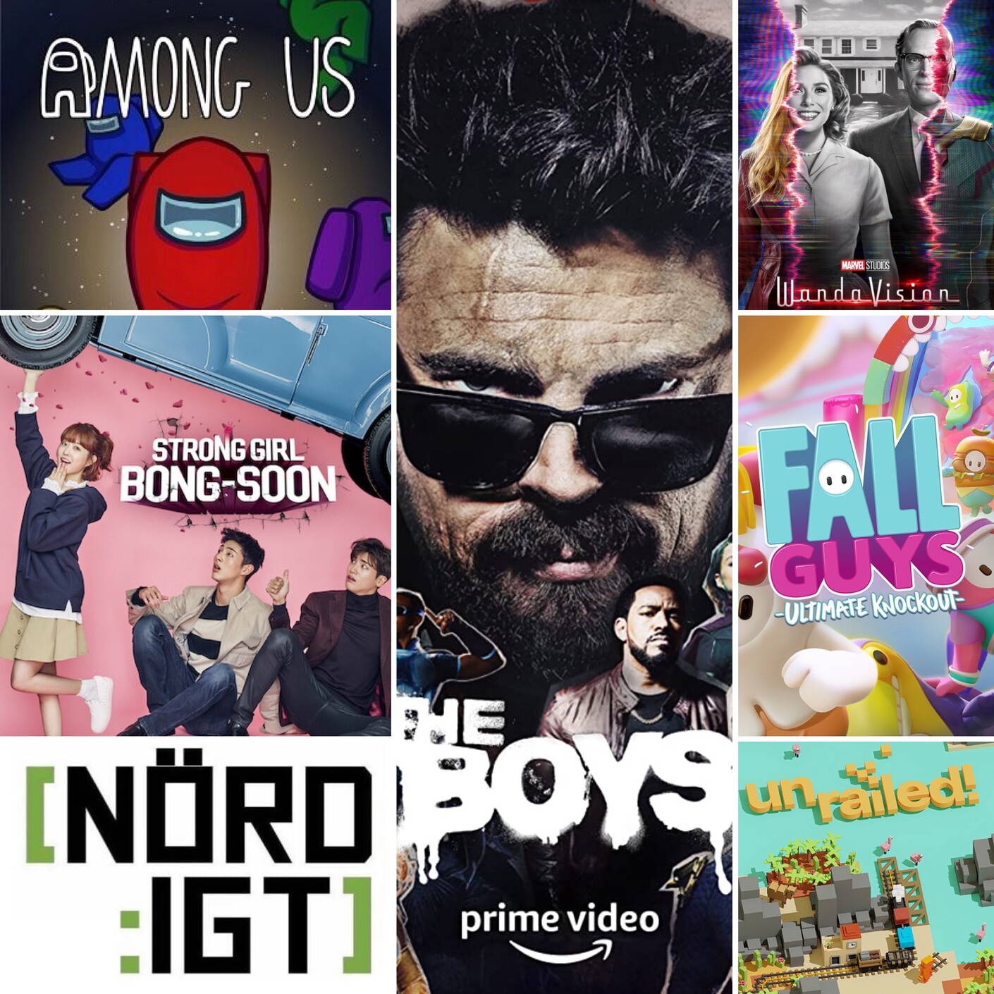 301. Den om Unrailed, Fall Guys, Among Us, The Boys, Strong Girl Bong-Soon och vad som ska rapporteras i framtiden episode artwork