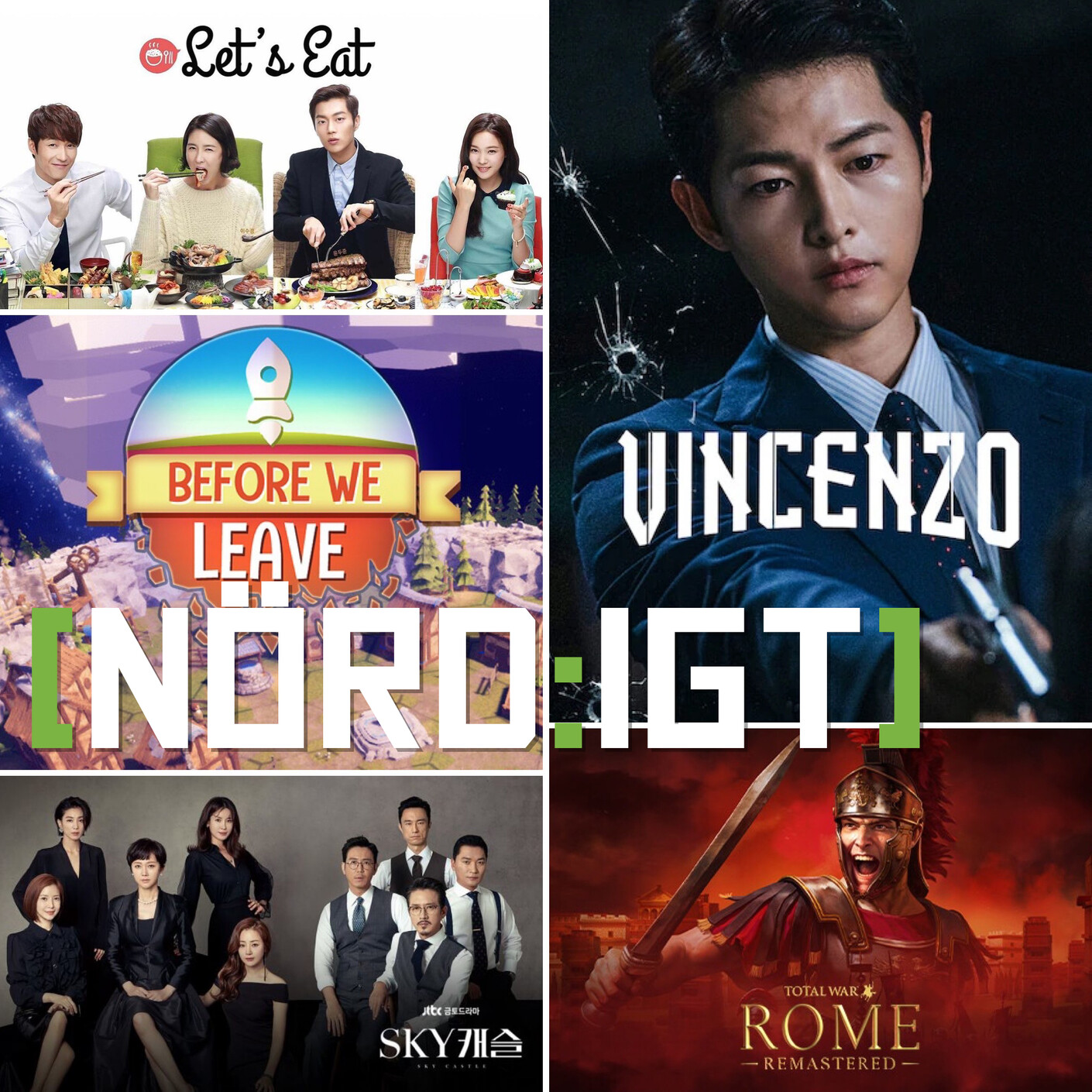 330. Den med Before We Leave, Total War Rome Remastered och K-dramerna Sky Castle, Let's Eat och Vincenzo episode artwork