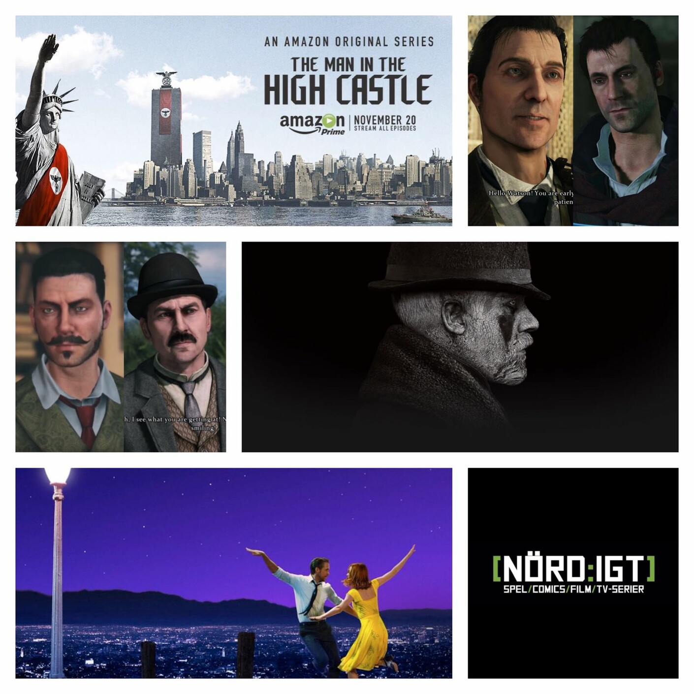 172. Den om La La Land, The Man In The High Castle, Taboo och Sherlock Holmes-spel episode artwork
