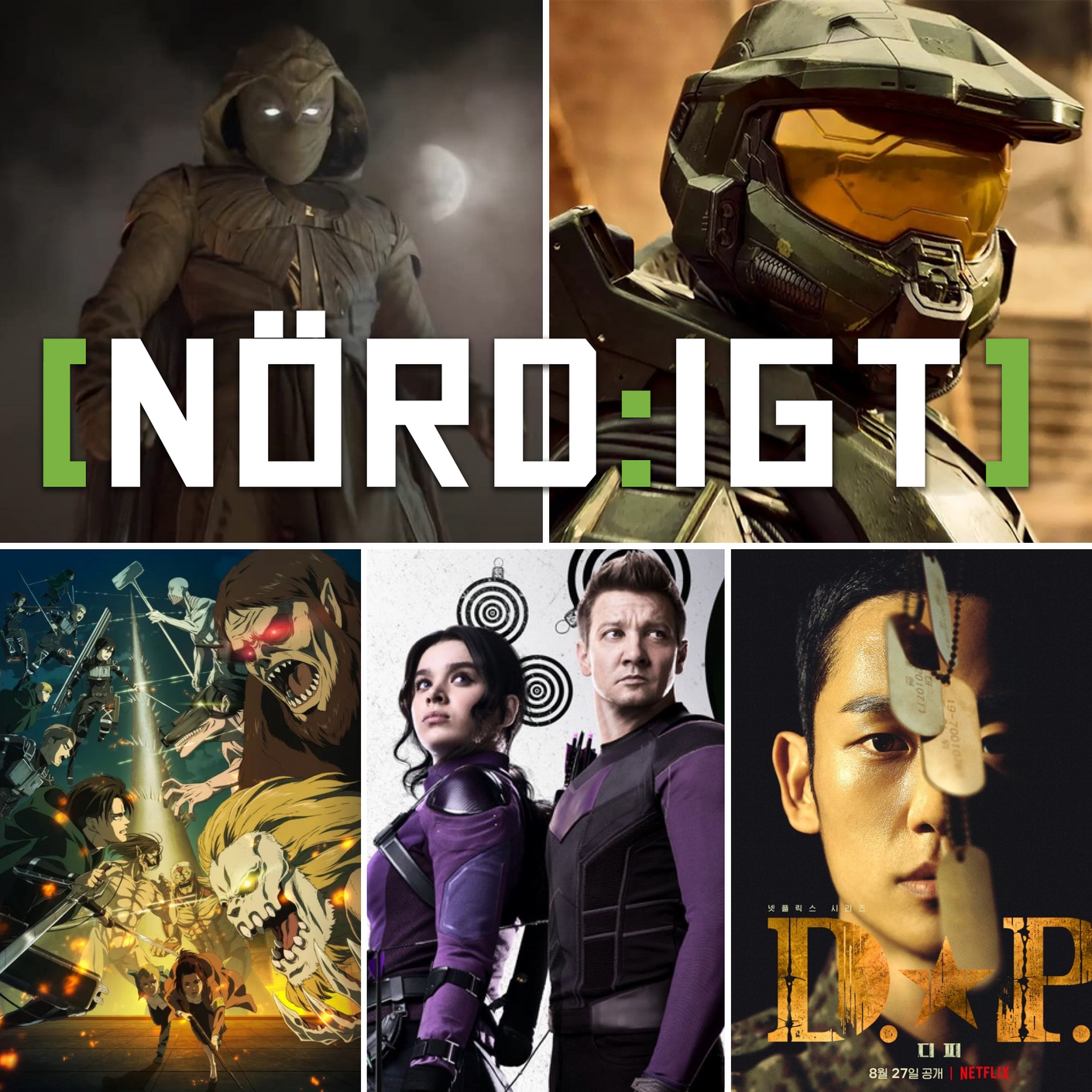 365. Den med Halo, Moon Knight, Attack on Titan, DP, Minx, Lust och (äntligen) Hawkeye! episode artwork