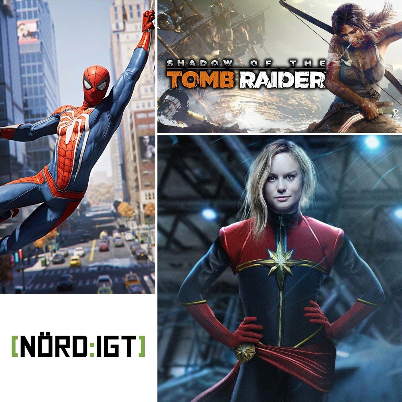 228. Den med Shadow of the Tomb Raider, Spider-Man, Captain Marvel-trailern och nästan ingenting om Emmy-galan