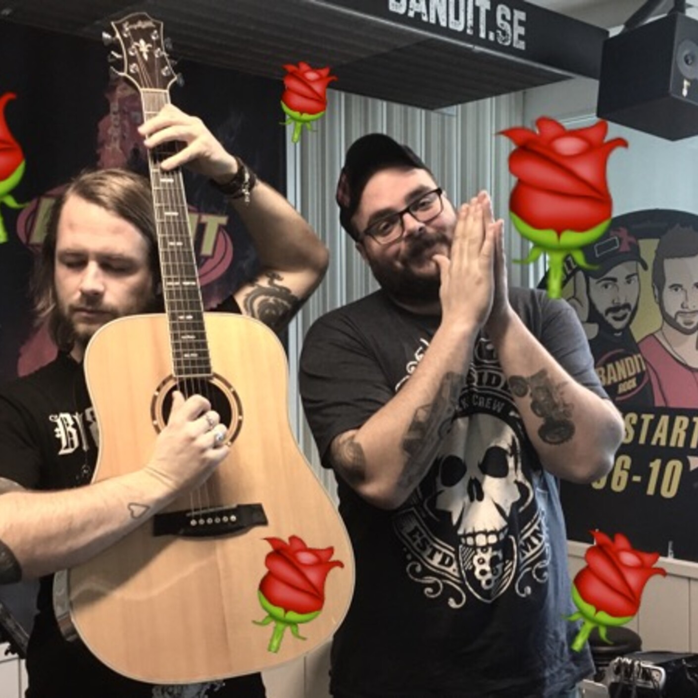 Bollnäs och Richie ringer till lyssnare och delar ut rosor