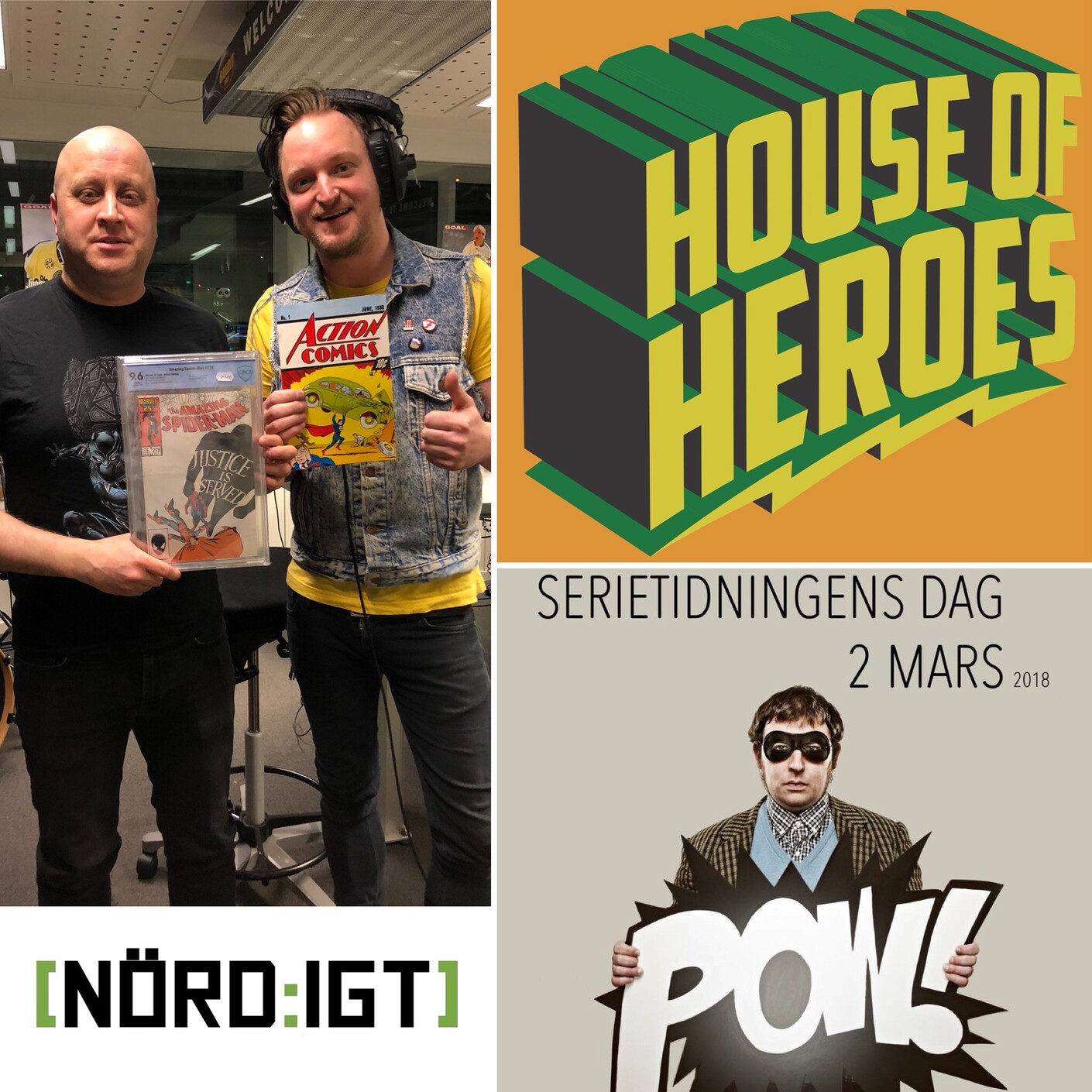 208. Den med Bryson och Max från House Of Heroes om Serietidningens Dag mm. episode artwork