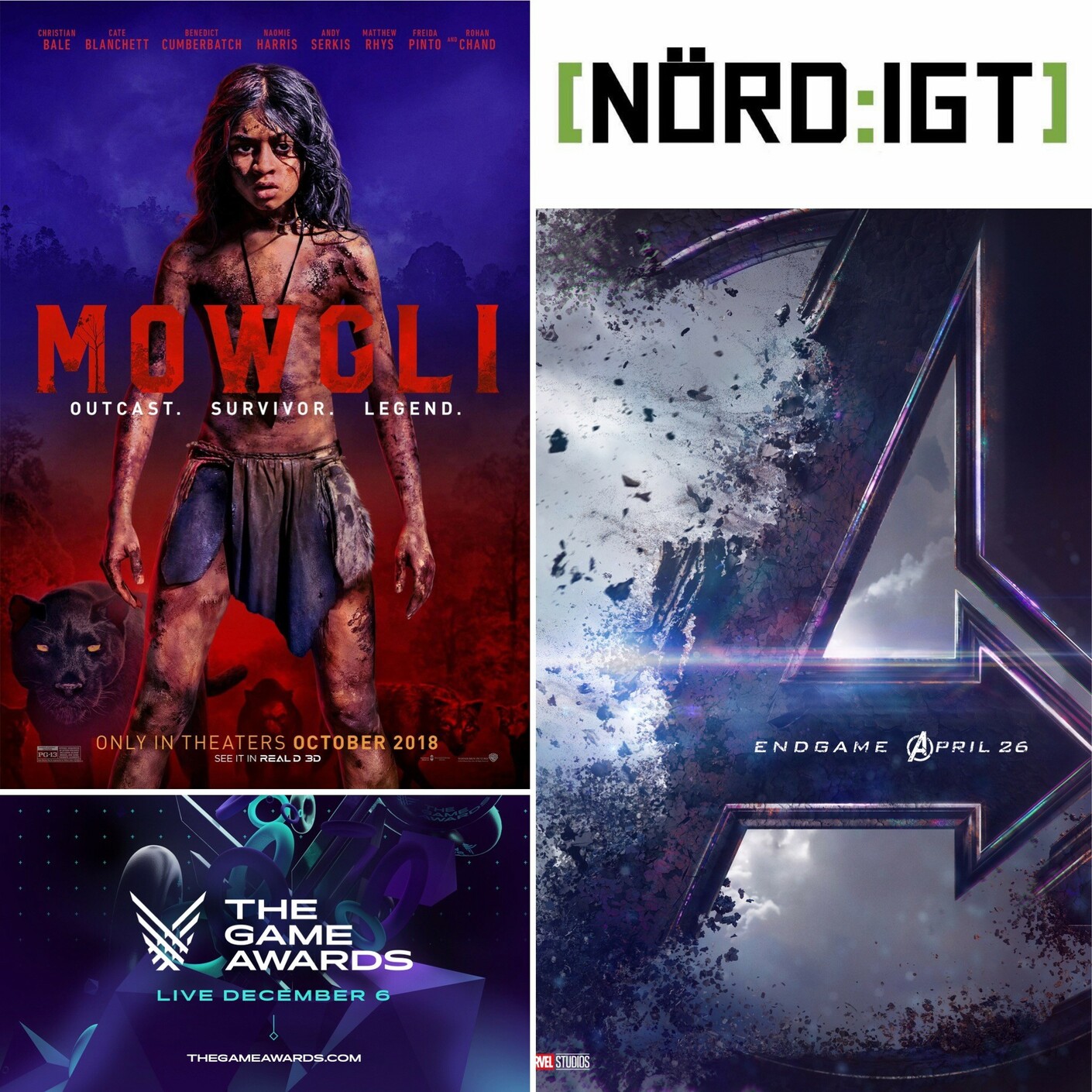 238. Den om Avengers: Endgame-trailern, Mowgli, och Game Awards 2018 episode artwork