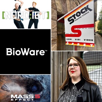 Nördigt - Den med Gabrielle de Bourg, videobutiken Stock Home Video, skräckfilmstips och Biowares nedläggning