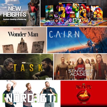 Nördigt - Den med Wonder man, Task, The beauty, Star Trek: Starfleet Academy,  The Wrecking crew, Cairn, New Heights, The Last Starship, Fantasy Realms, Dice Throne samt  Westerosrapport KotSK S01E04: Seven
