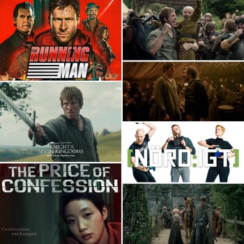 Nördigt - Den med NOTY 2025 - Del 2, The Running Man, The Price of Confession och Westerosrapport KotSK S01E01: The Hedge Knight och S01E02: Hard Salt Beef