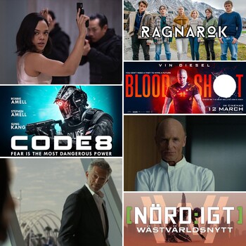 Nördigt - Den med inställda mässor, sssscomics.com, Nördigt-musikens historia, Bloodshot, Code 8, Ragnarok och Westvärldsnytt S03E06: Decoherence
