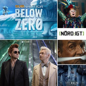 Nördigt - Den med Rambo, Penglings, The Rain S2, Good Omens, Rocketman och Patt-man